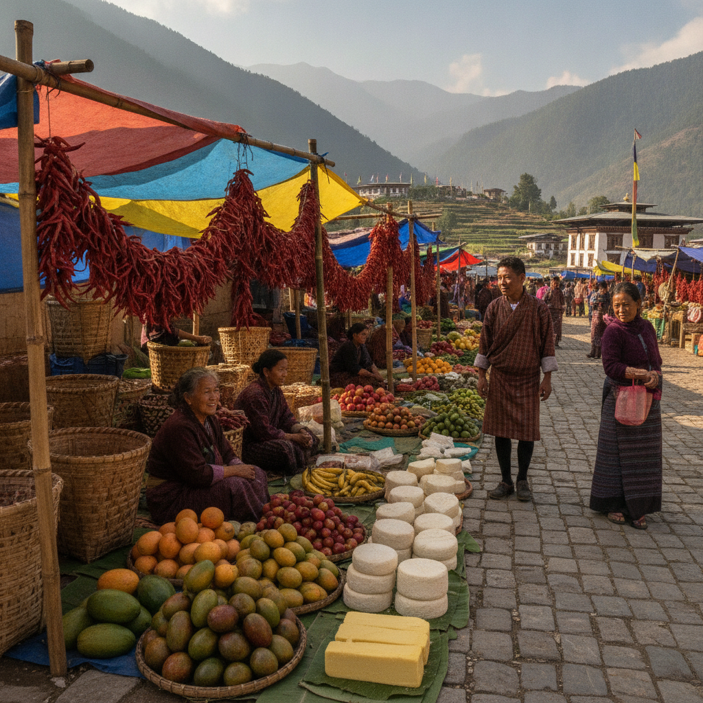 Punakha Traditional Farmhouse and Valley Life