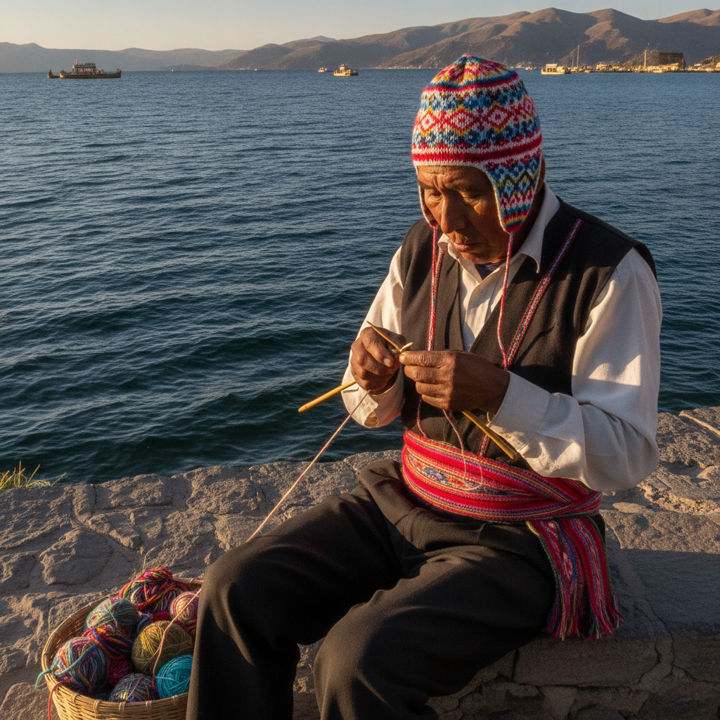 Taquile Island: Men Who Knit