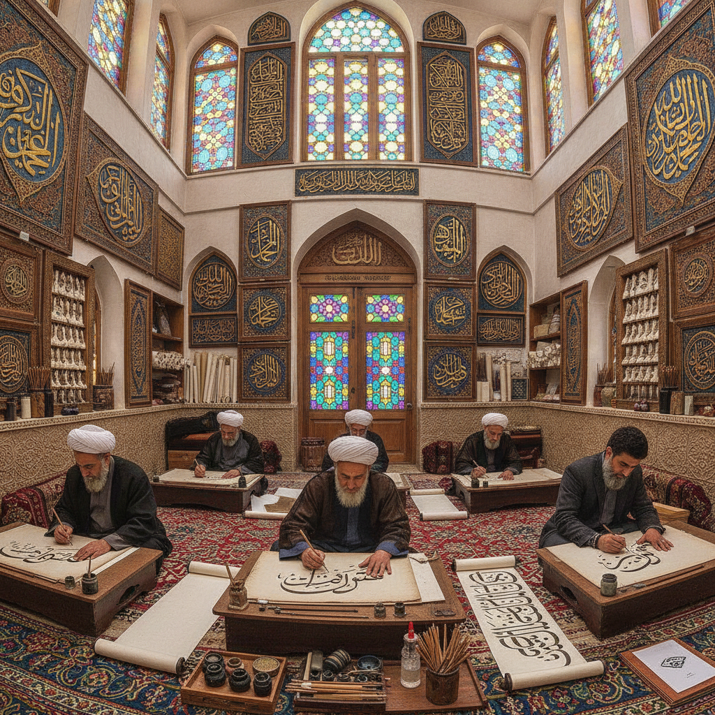 Qom Religious Art Calligraphy and Sacred Crafts