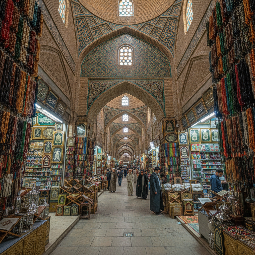 Qom Traditional Bazaar Religious Goods Market