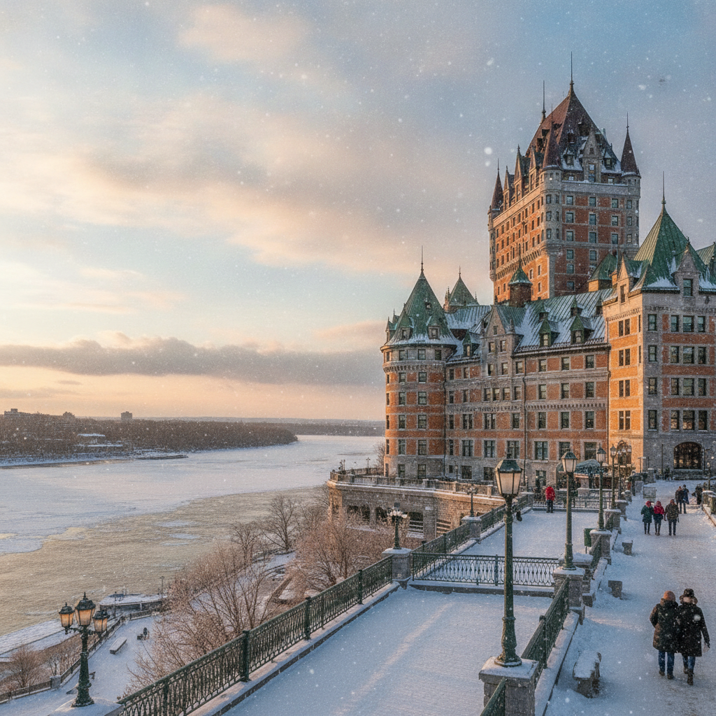Quebec City: The Most Photographed Hotel on Earth, Only Walled City in North America and Stairs Climbed by Pilgrims for 350 Years