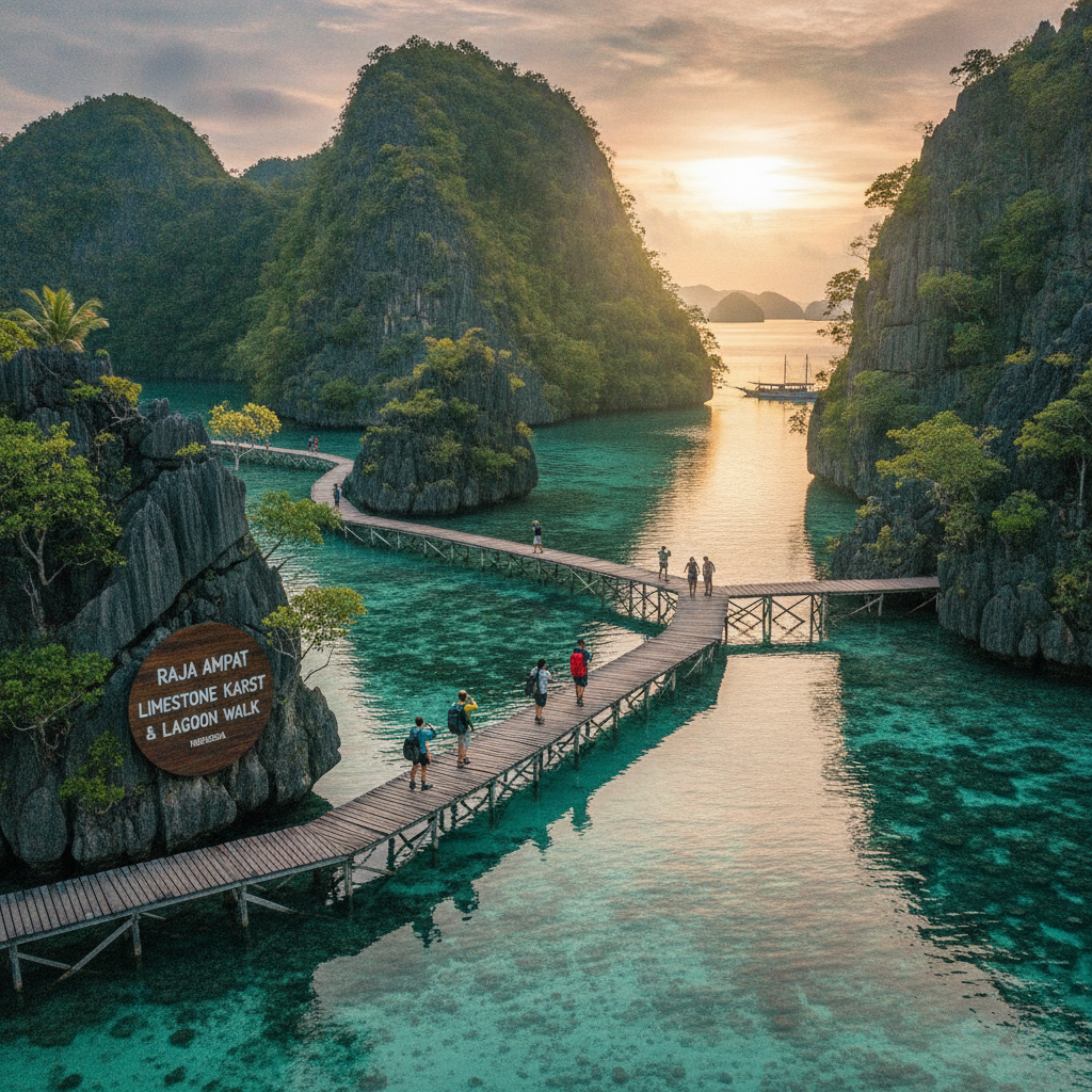 Raja Ampat Limestone Karst & Lagoon Walk