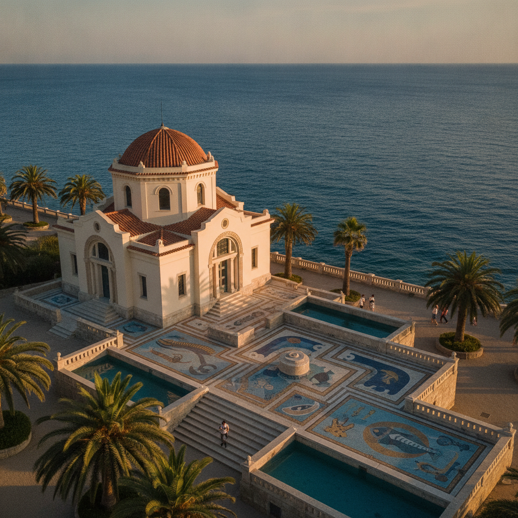 Rhodes Myth and Wellness: The Colossus History, Kallithea Therme Art Deco Spa, Turkish Bath in the Old Town, Museum of Modern Greek Art, and the Rhodes Water Park Family Day