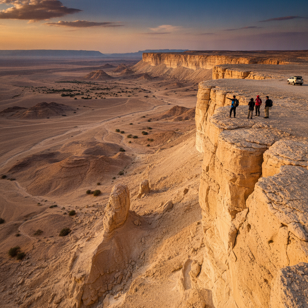 Riyadh Outdoors: The Edge of the World Trek, Desert Camping, Quad Biking, and the Most Dramatically Beautiful Single Saudi Desert Landscape Around Riyadh