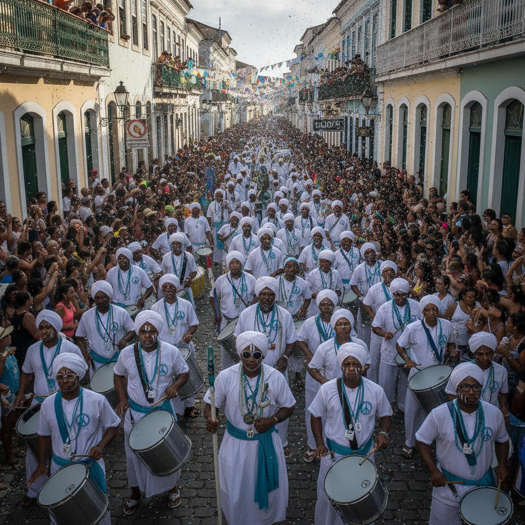 Salvador Carnival and Music: Filhos de Gandhy, Axe Music, Bossa Nova Origins, and Carlinhos Brown