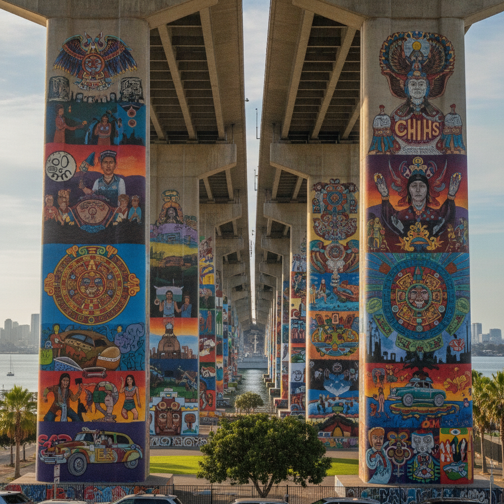 San Diego: Eocene Sea Cliffs, the World Largest Chicano Mural Collection and Bing Crosby Racetrack