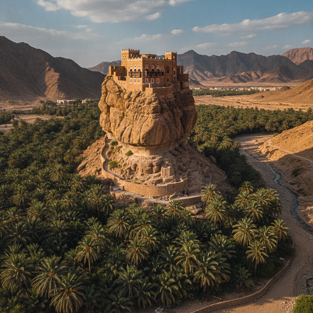 Wadi Dhahr and Dar al-Hajar Rock Palace