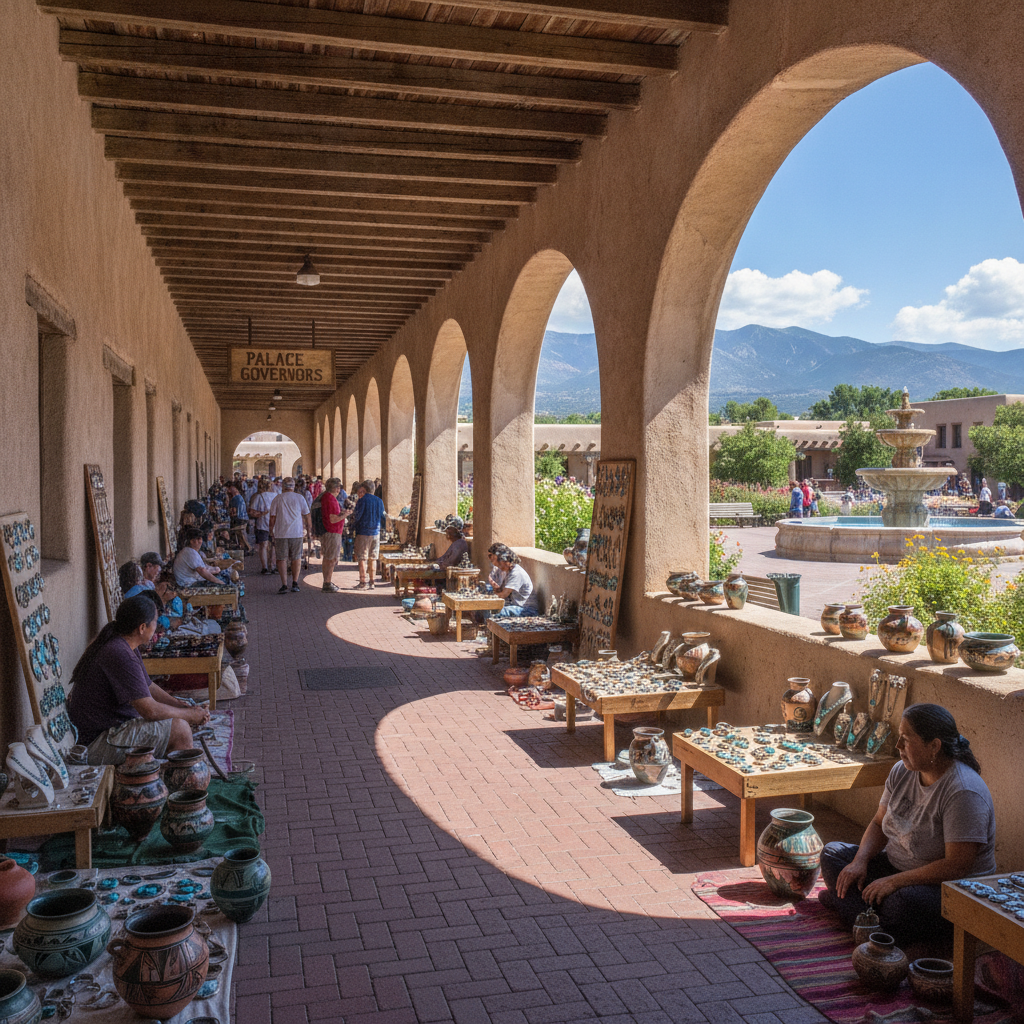 Santa Fe: Plaza, Canyon Road, O'Keeffe, Loretto Chapel, Bandelier, and New Mexican Cuisine