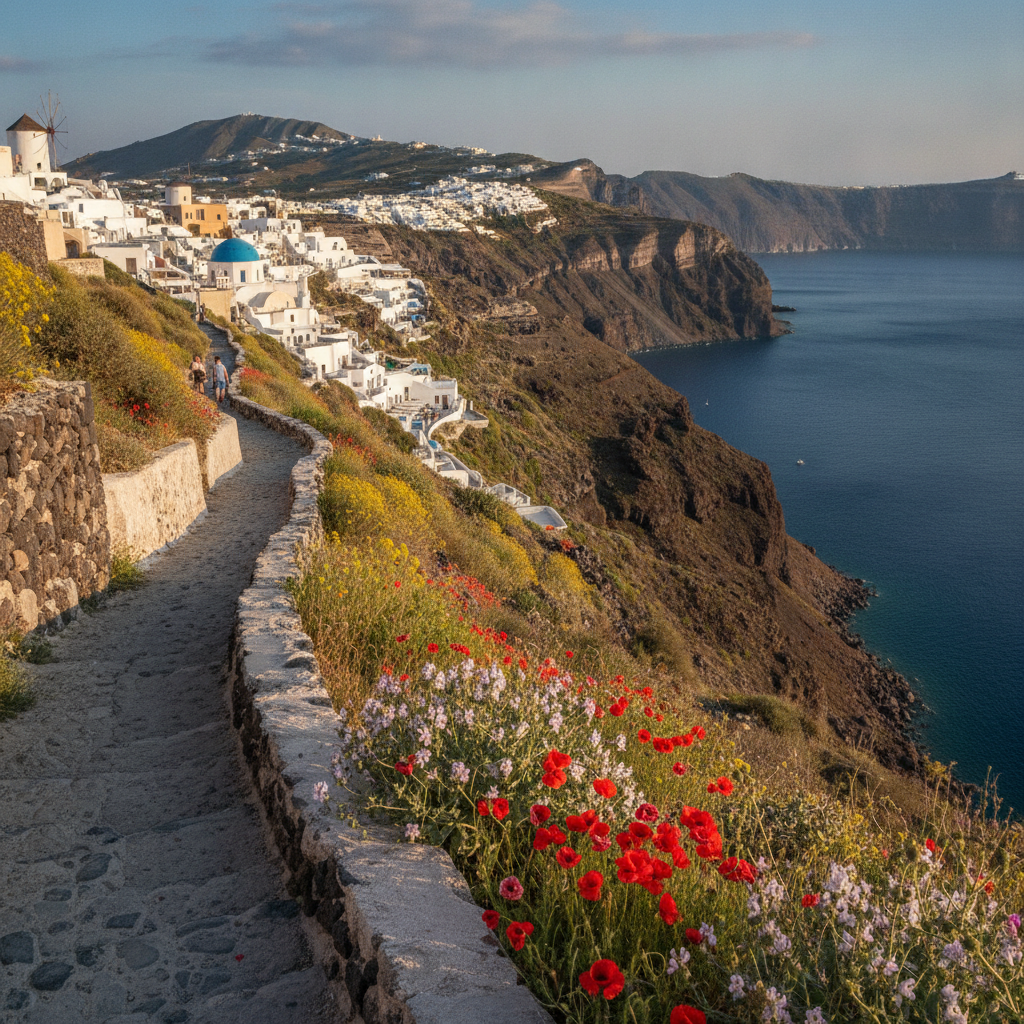 Santorini Practical Guide — When to Visit, Logistics, Beaches & the Caldera Rim Walk