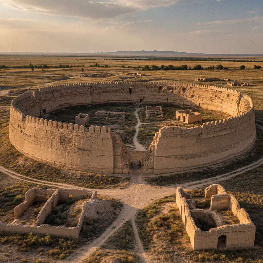 Shymkent Sauran Ancient Medieval City Ruins