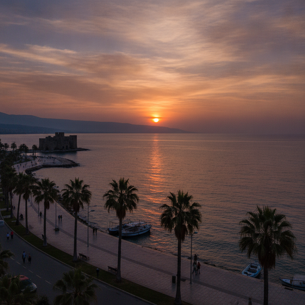 Sidon Corniche and Coastal Life