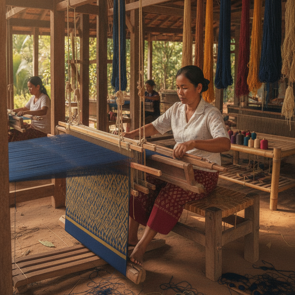Leaving Siem Reap: Artisans Angkor's Ikat Silk Revival, Buddhist Monks at Dawn & Angkor's Civilisational Weight