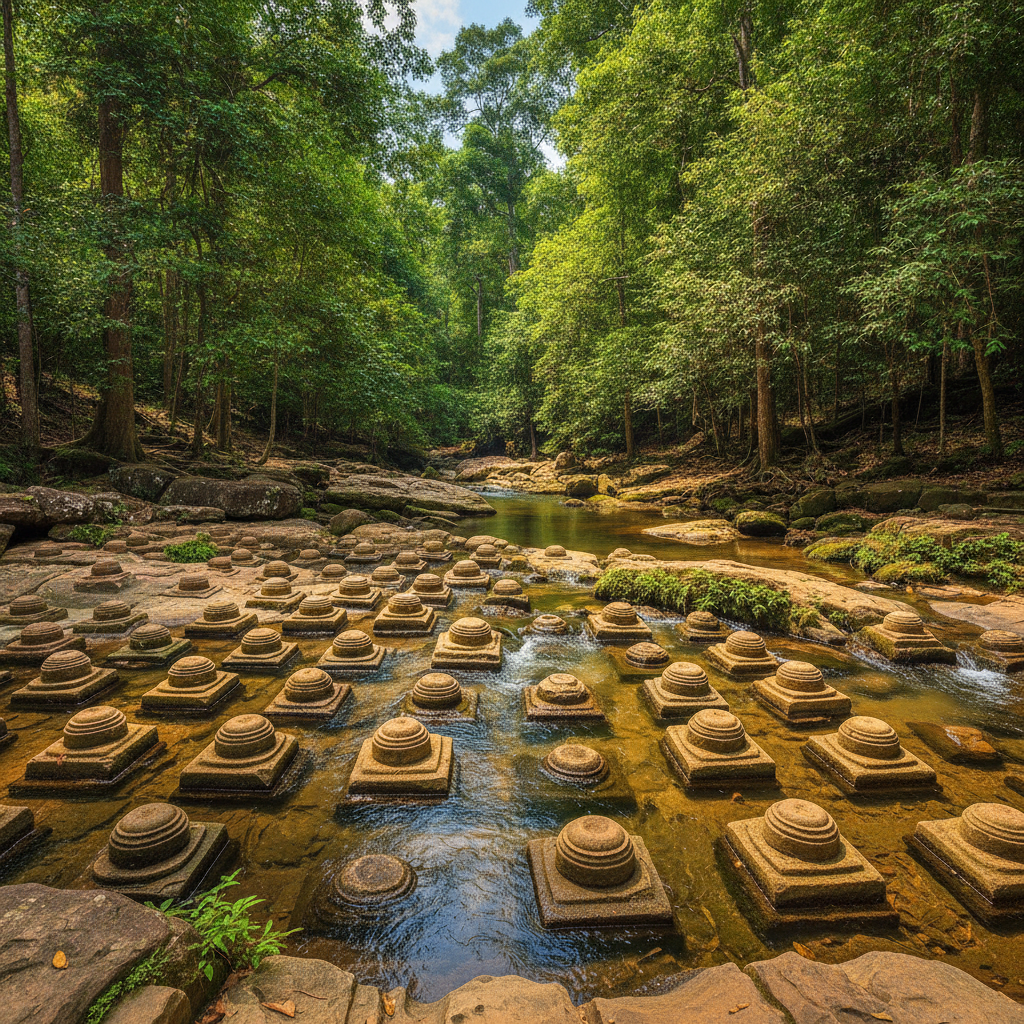 Angkor Deeper: 1,000 Lingas in Phnom Kulen's Sacred River, Preah Khan's Dancer Colonnade & the Sunrise Photo Circuit