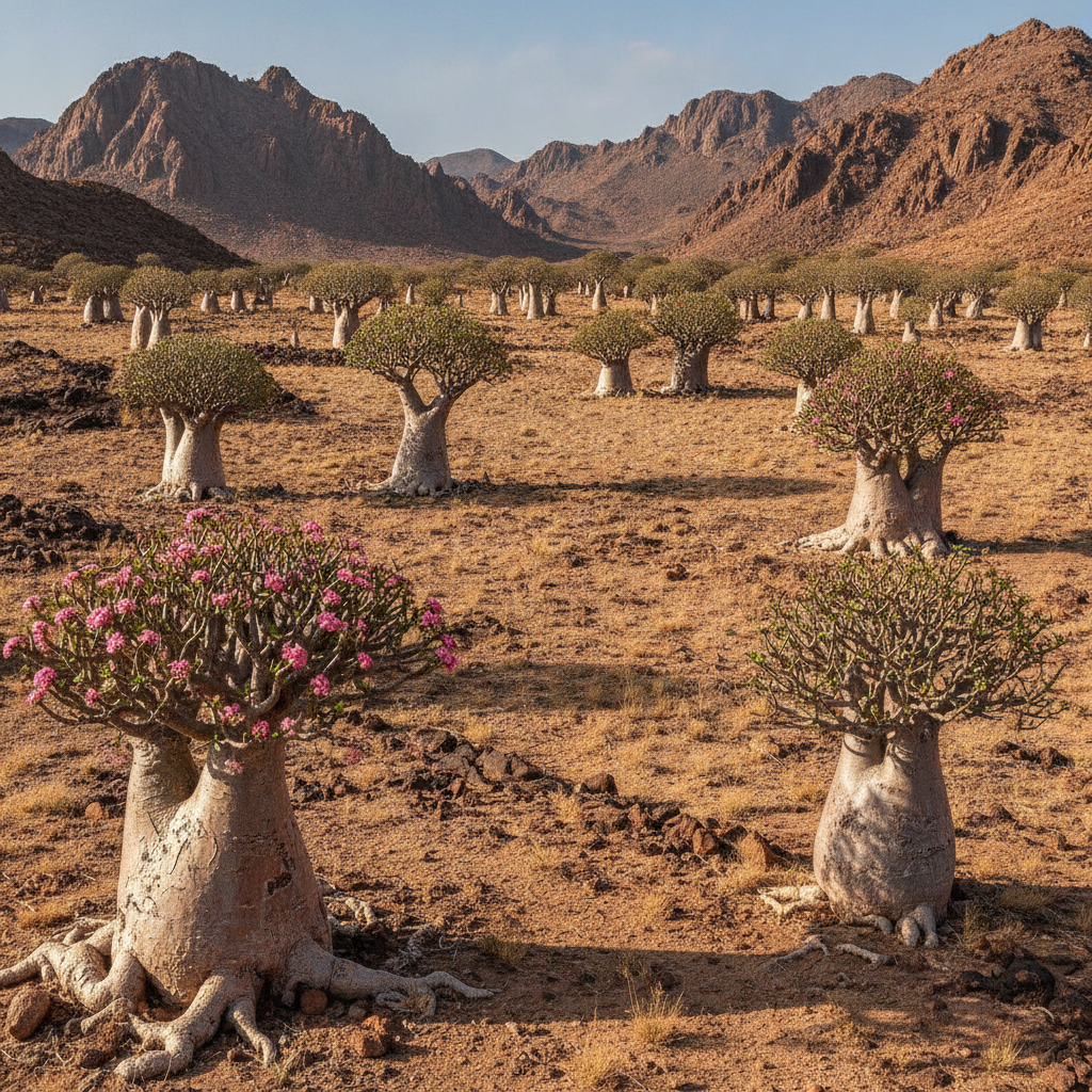 Socotra Endemic Plants and Botanical Wonders