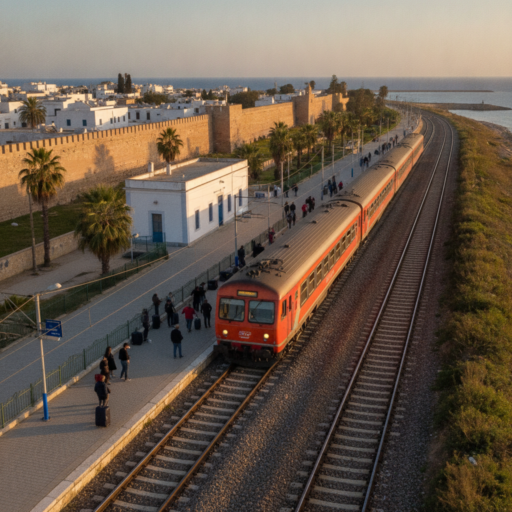 Sousse Practical: The Train from Tunis, the Enfidha Airport, the Medina vs Resort Accommodation, the Optimal Visit Timing, and the Tunisia Sahel Circuit