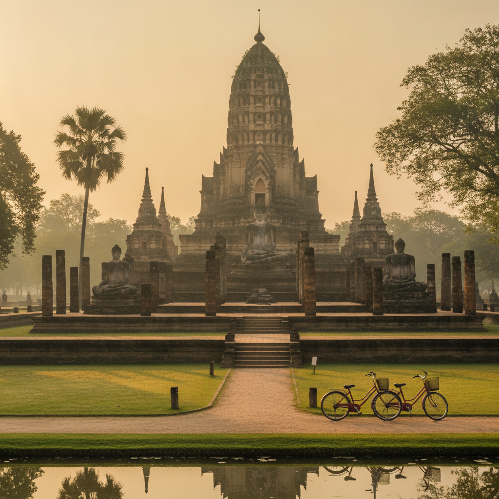 Sukhothai Historical Park Bicycle Circuit Walk