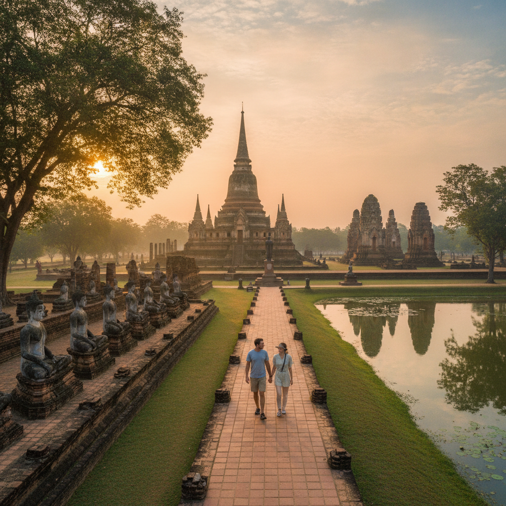 Sukhothai Historical Park Central Zone Walk