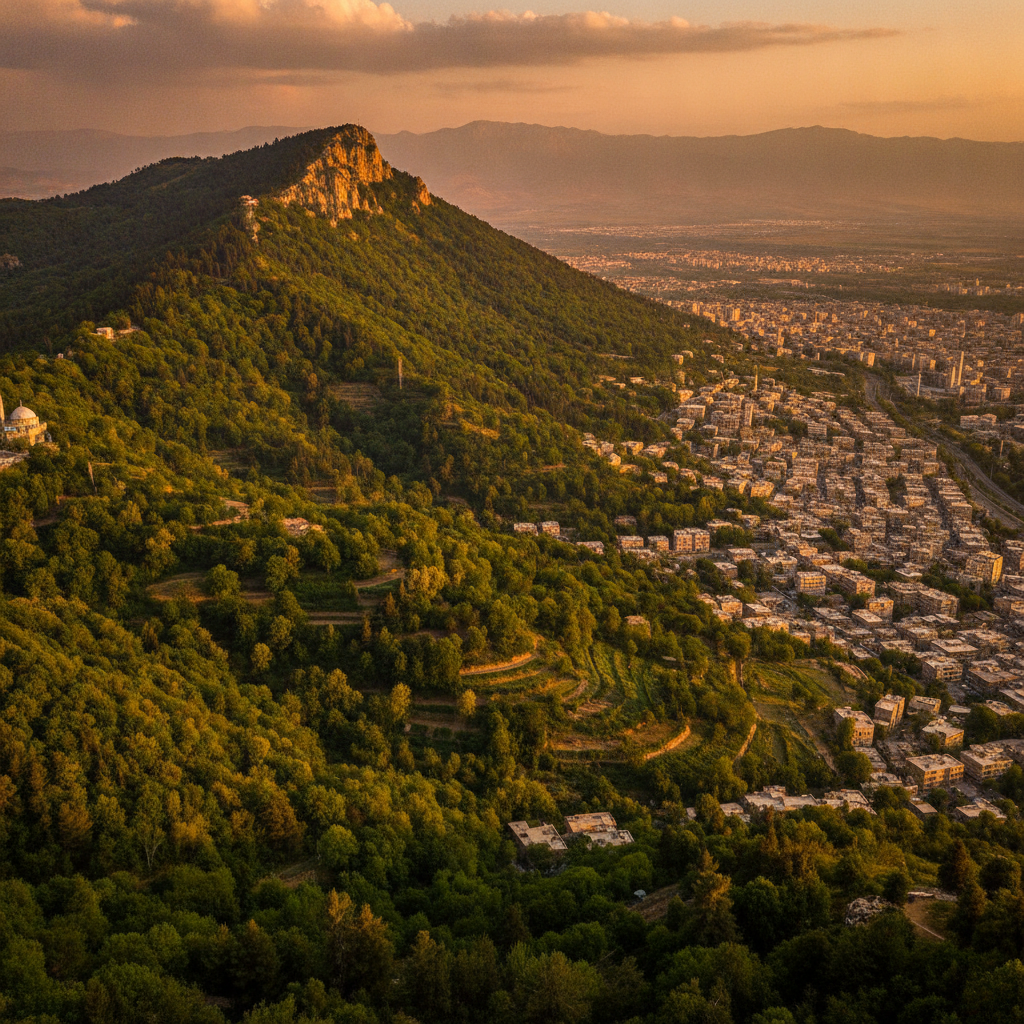 Azmar Mountain and Green Surroundings