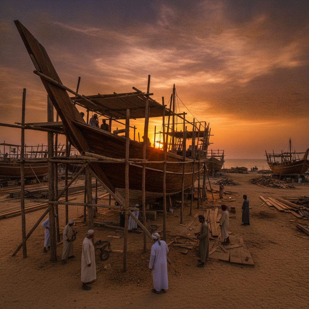 Sur Dhow Shipyard and Maritime Heritage