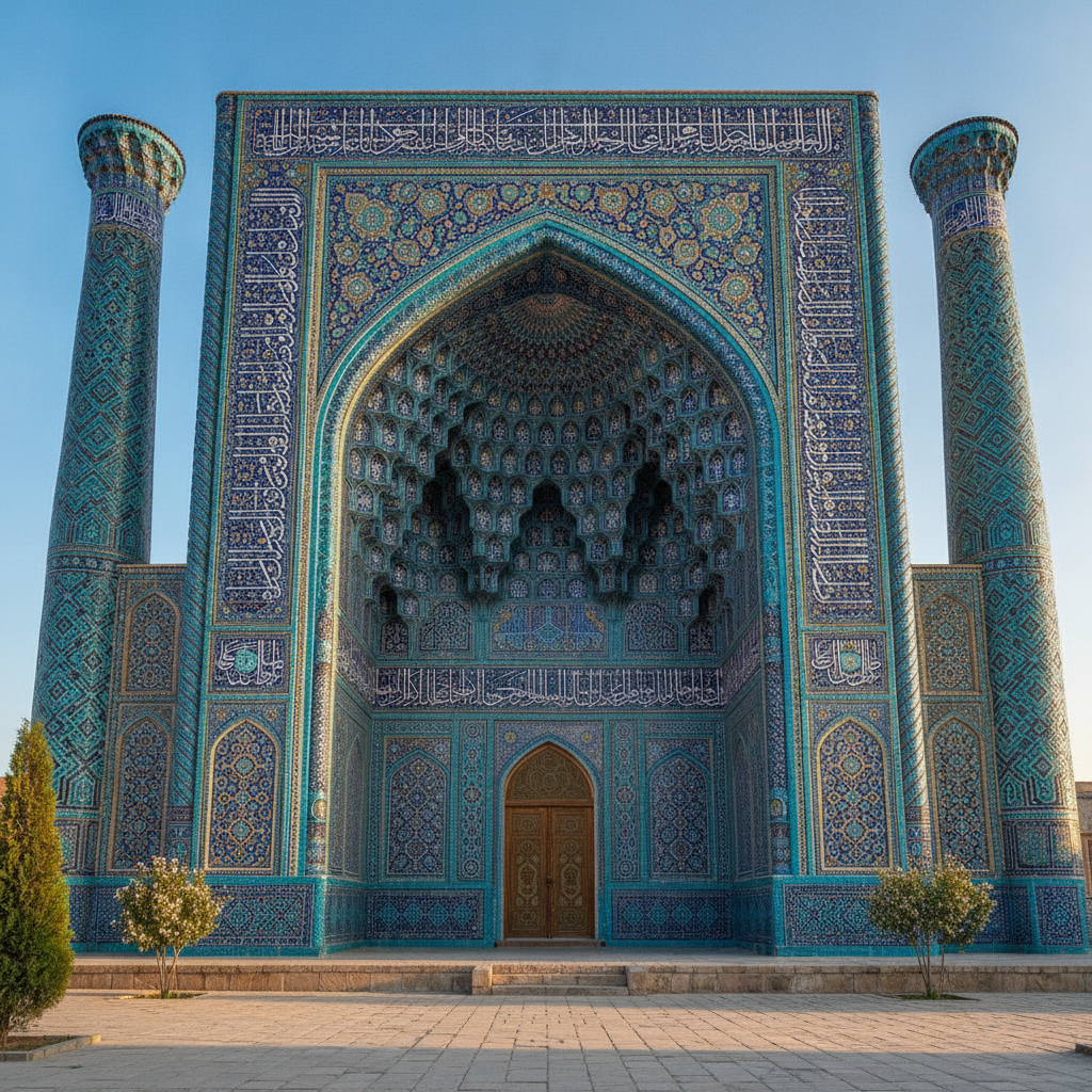 Blue Mosque Ilkhanid Timurid Tiled Masterpiece