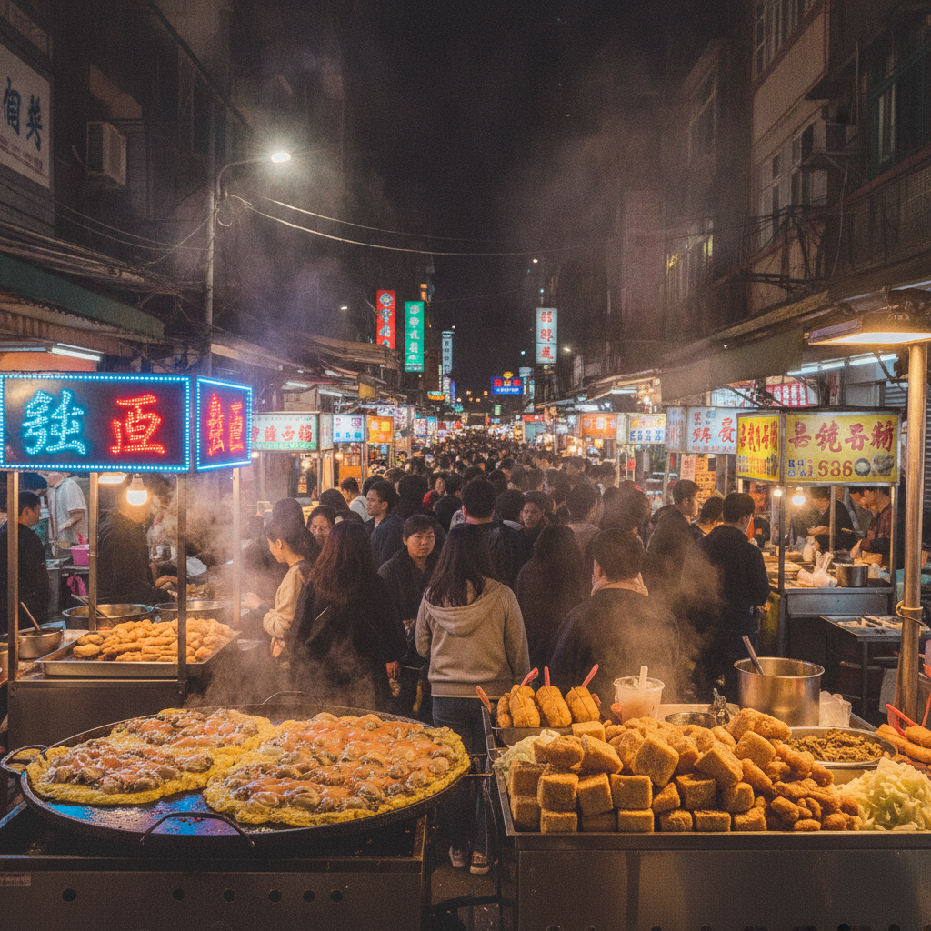Taipei Night Markets — Shilin, Raohe & the Taiwanese Street Food Universe
