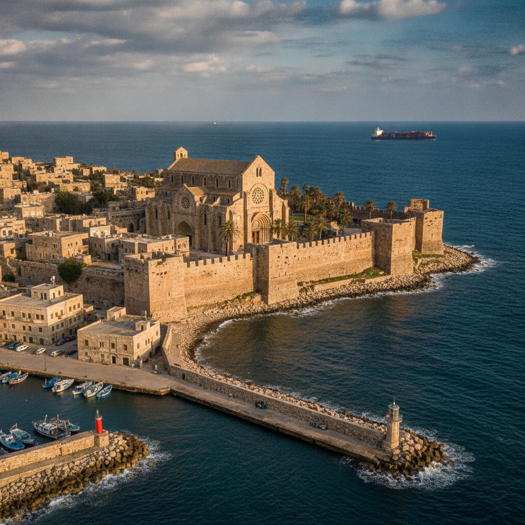 Tartus Old City and Crusader Cathedral