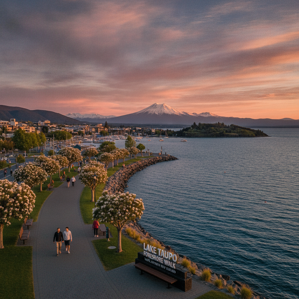 Lake Taupo Foreshore Promenade Walk