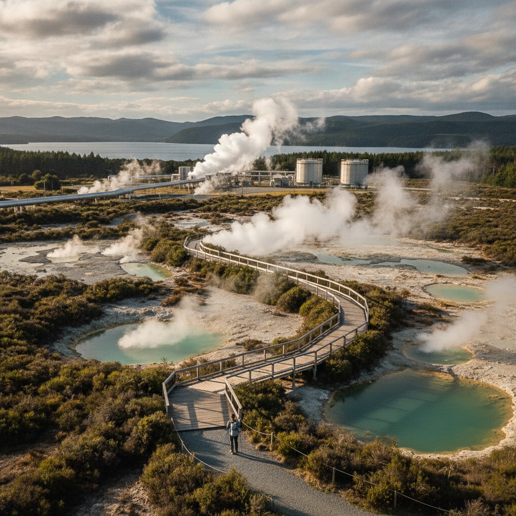 Wairakei Geothermal Power Station Trail
