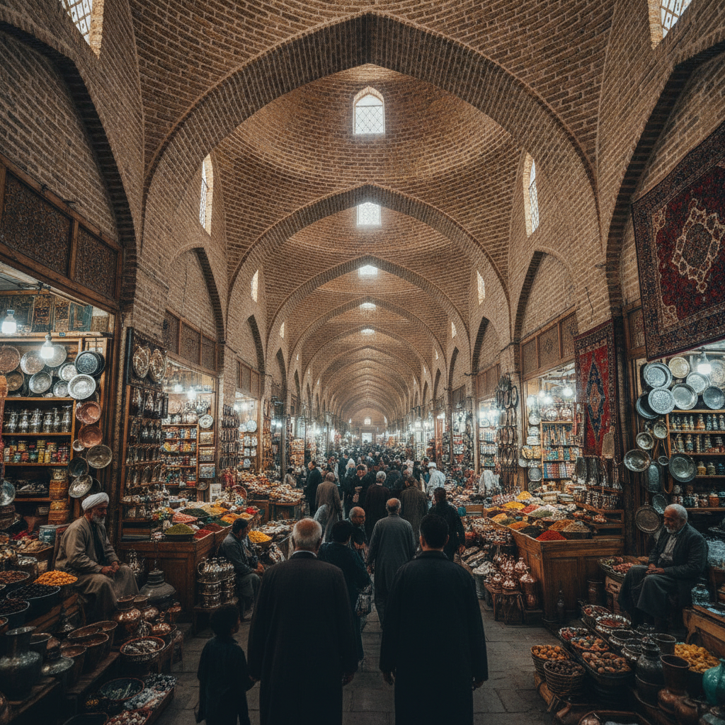 Tehran Bazaar Life: The Grand Bazaar Culture, the Craft Tradition, the Caravanserai, and the Most Historically Significant Single Iranian Market Heritage