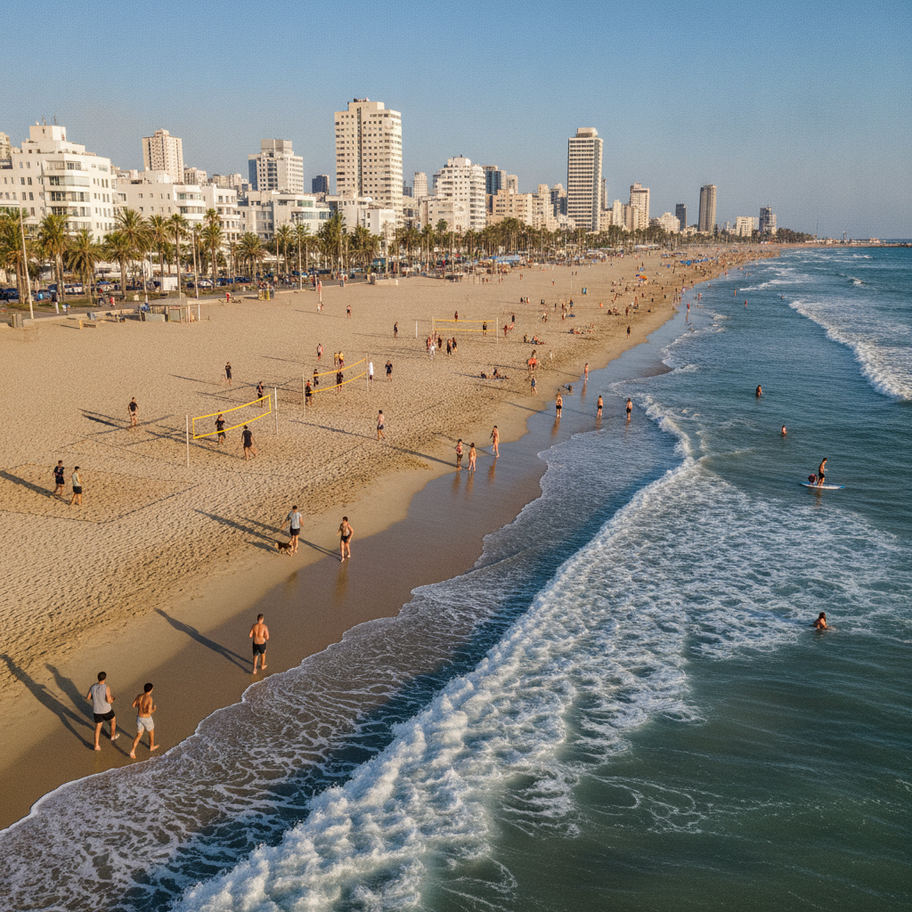 Tel Aviv Beach Life: The Gordon Beach, the Frishman Beach, the Hayarkon Park, and the Complete Tel Aviv Coastal and Park Leisure Circuit
