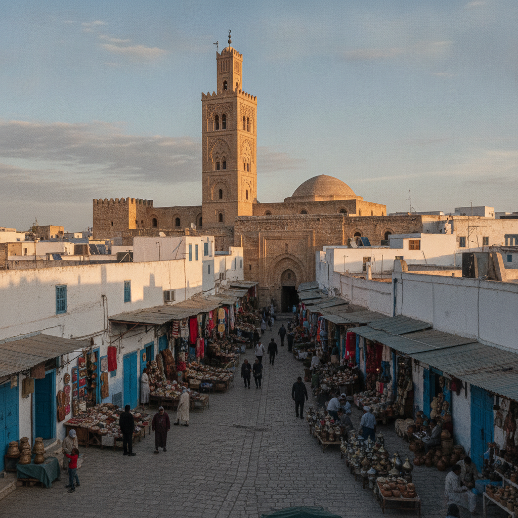 Tunis Essential: The Great Mosque of Zitouna, the Bardo National Museum, Carthage Ruins, the Sidi Bou Said Blue Village, and the UNESCO Medina