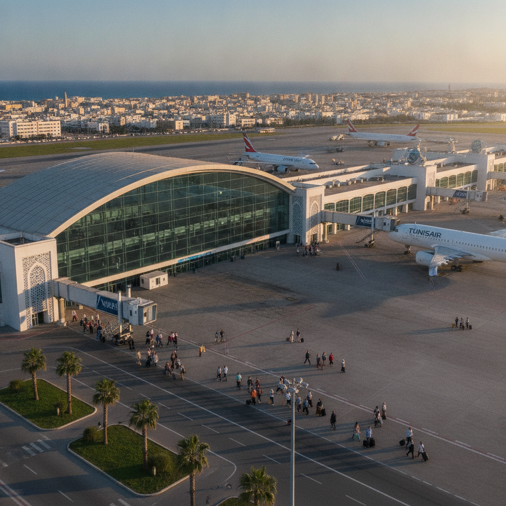 Tunis Practical: Tunis-Carthage Airport, the Train to Sousse and Hammamet, the Medina Accommodation, the Optimal Visit Timing, and the Tunisia Circuit Summary