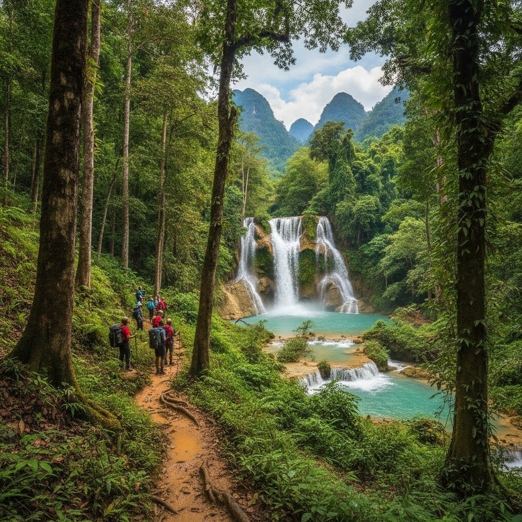 Vang Vieng Waterfall & Forest Trek Walk