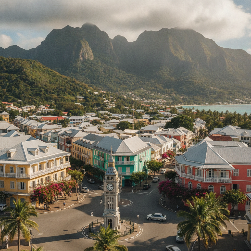 Victoria Town Centre: Clock Tower, Market & Creole Heritage