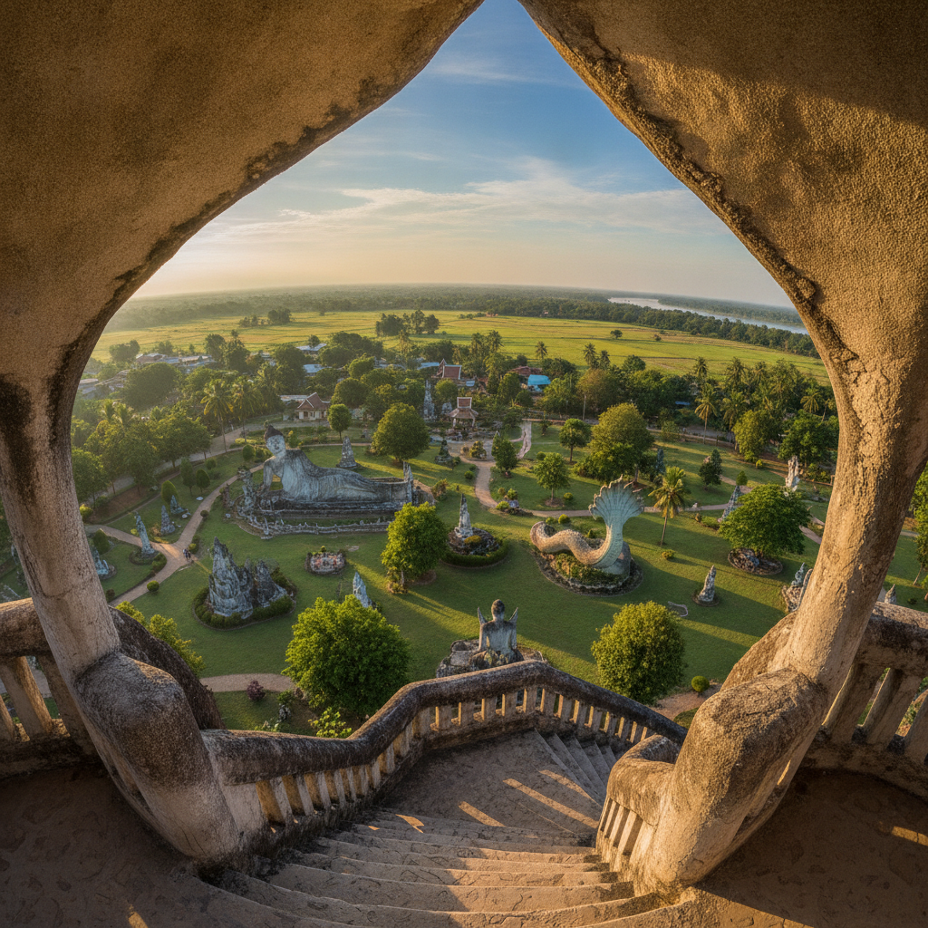 Vientiane Buddha Park & Mekong Plains Walk