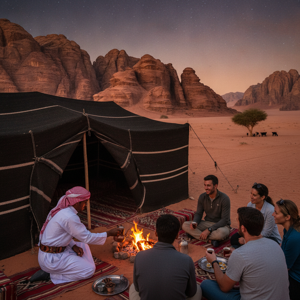Wadi Rum Culture: The Zalabia Bedouin Tribe, the Desert Hospitality Tradition, the Bedouin Tea Ceremony, and the Living Desert Culture