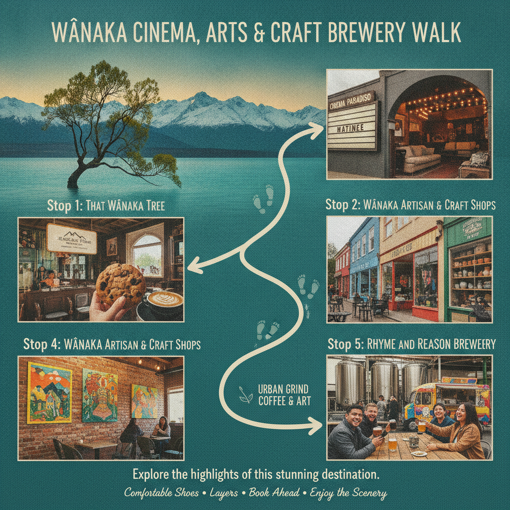 Wānaka Cinema, Arts & Craft Brewery Walk
