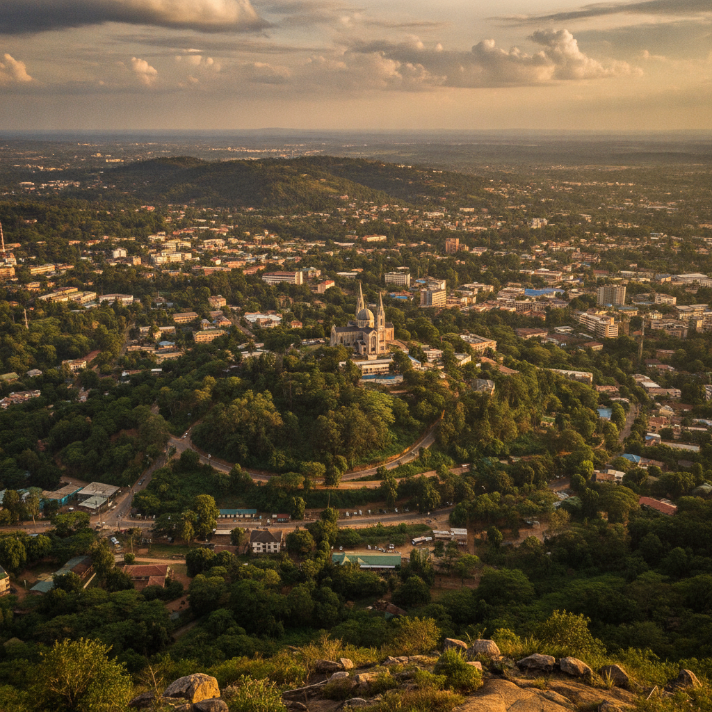Yaoundé's Seven Hills: Mont Fébé & City of Hills Views