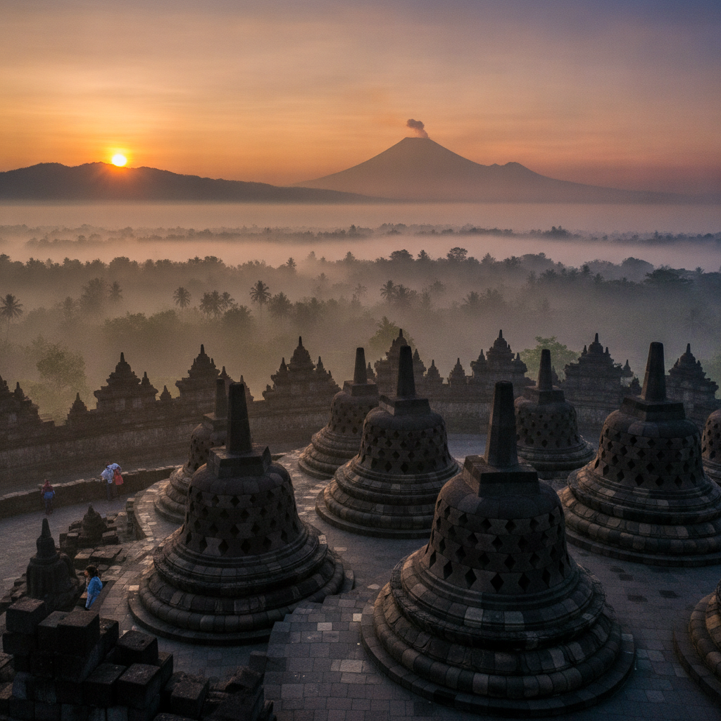 Yogyakarta: World's Largest Buddhist Monument at Borobudur, the Active Sultan-Governor & Gudeg at Dawn on Malioboro