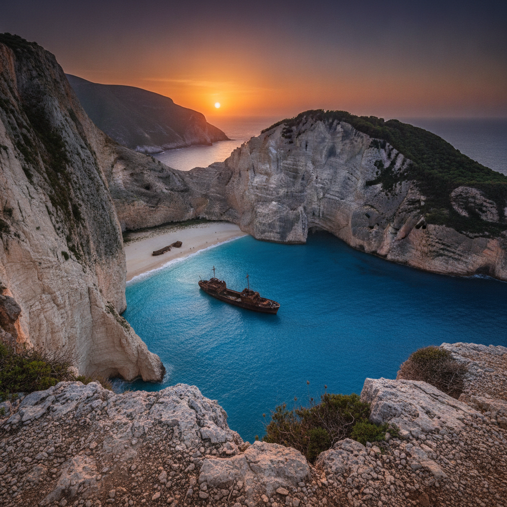 Zakynthos Nature and Farewell: Xigia Sulfur Springs Beach, Porto Katsiki Comparison, the Verdea Indigenous Wine, 1485 Venetian History, Dionysios Solomos Airport, and the Shipwreck Island Summary