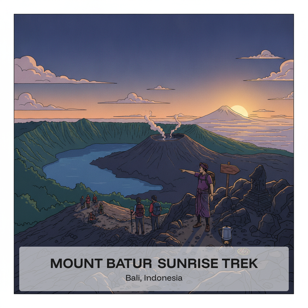 Randonnée au lever du soleil sur le Mont Batur — La randonnée la plus populaire de Bali