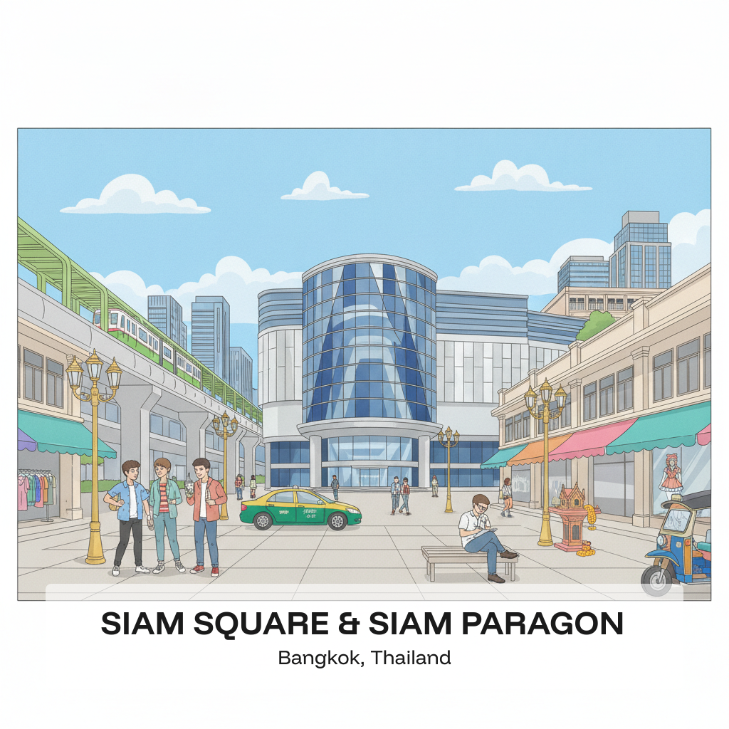 Siam Square et Siam Paragon — L'Épicentre de la Mode Jeunesse de Bangkok