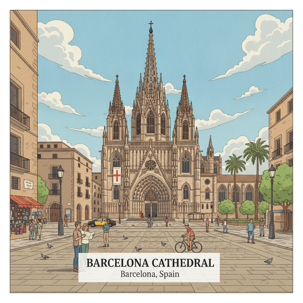 Cathédrale de Barcelone — Le cœur gothique
