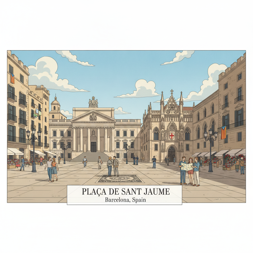 Plaça de Sant Jaume — Le centre politique de la Catalogne