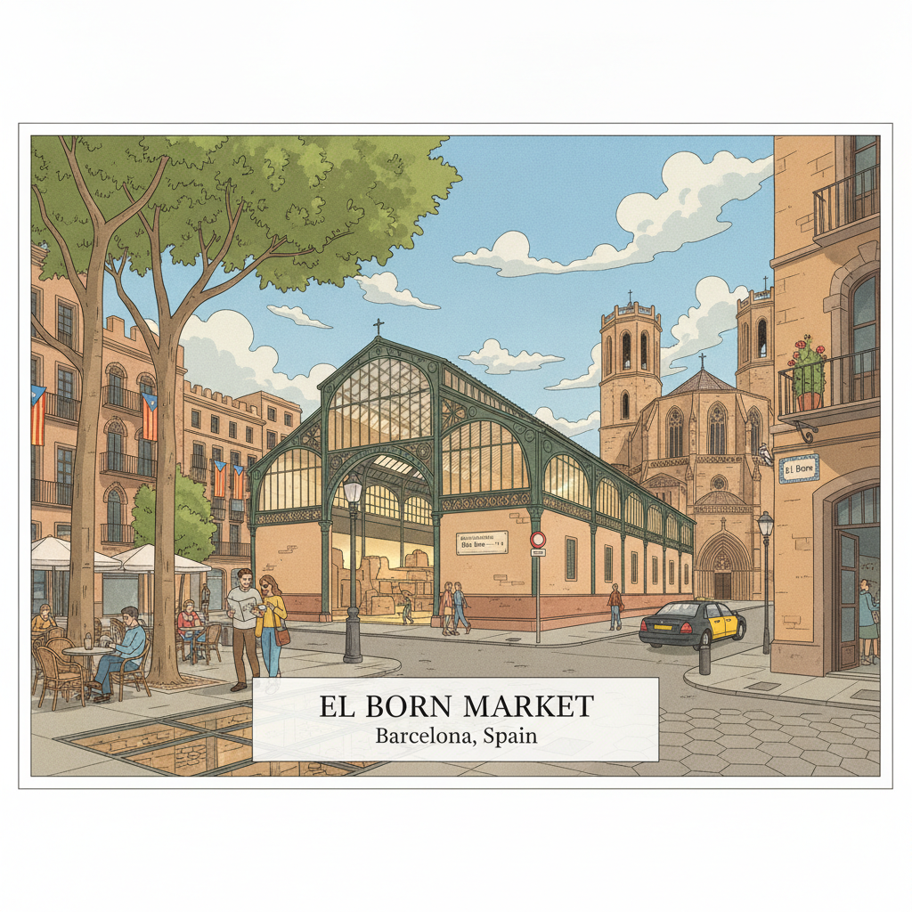 Marché El Born et quartier — Le XIXe siècle revient