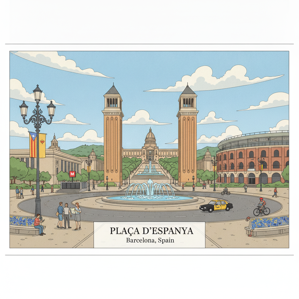 Plaça d'Espanya et l'Axe de l'Exposition de 1929