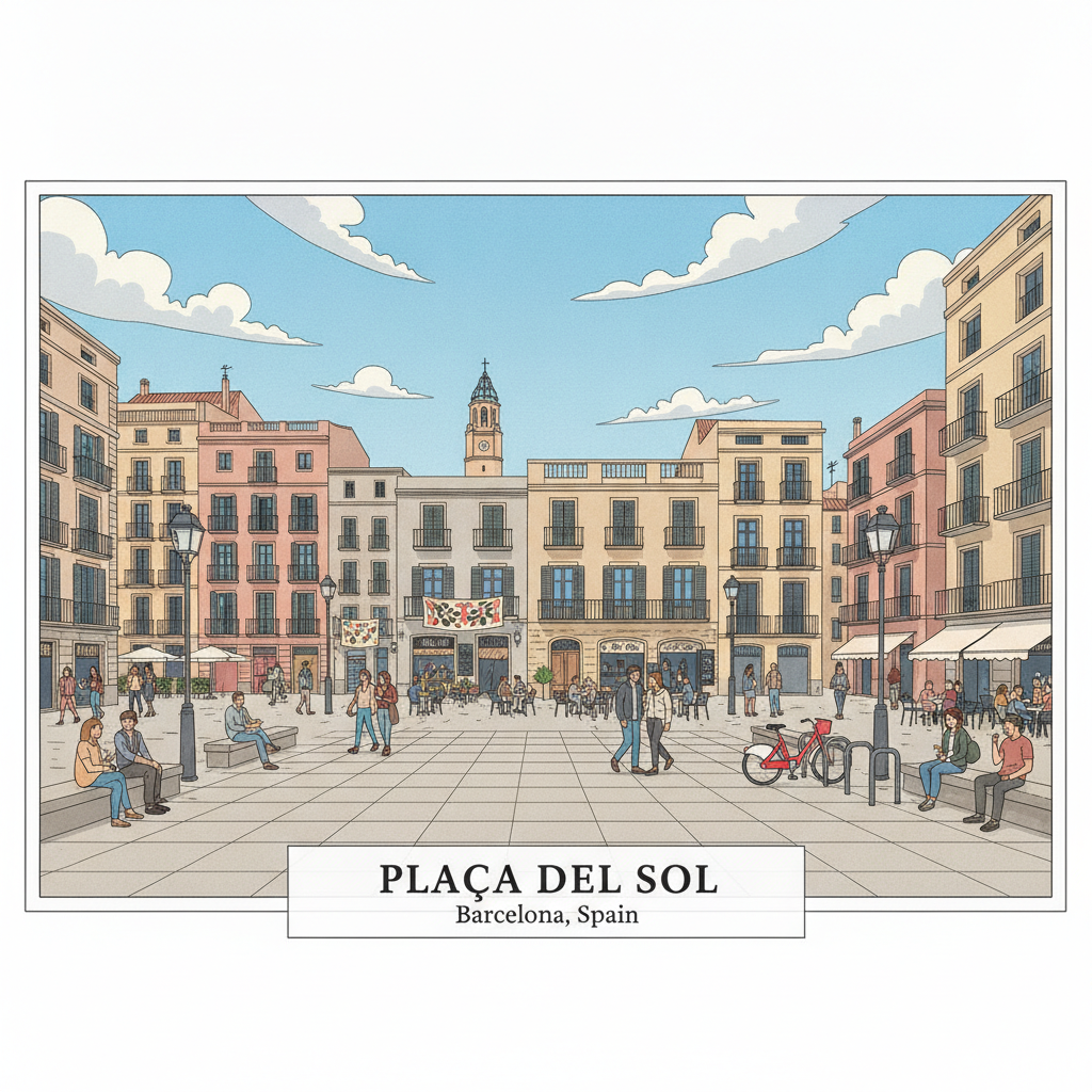 Plaça del Sol – Gràcias Wohnzimmer