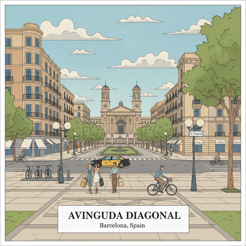 Avinguda Diagonal — La Grande Avenue de Barcelone