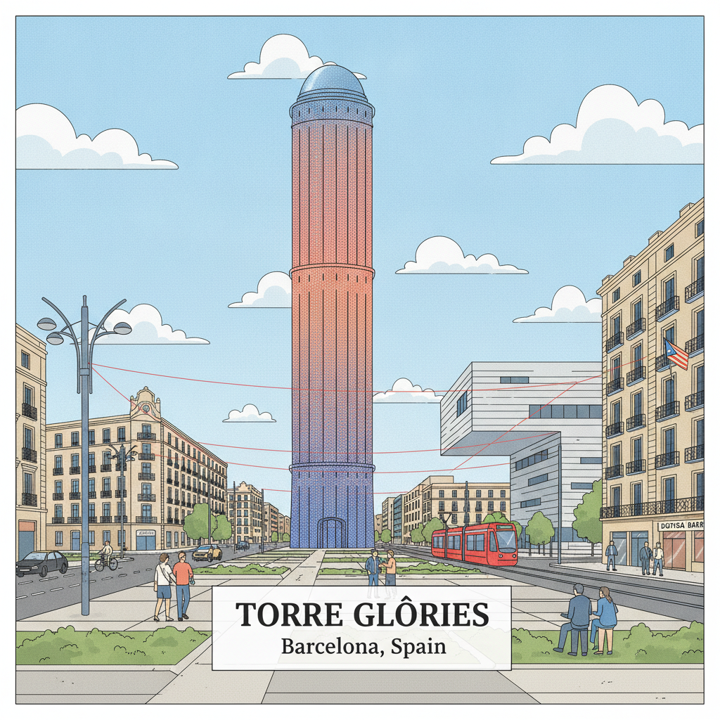 Torre Glòries (Torre Agbar) — La balle lumineuse de Nouvel