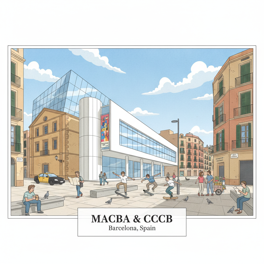 MACBA & CCCB — Ancre culturelle d'El Raval